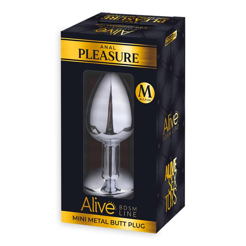 Plug Anal con Joya Rosa Talla M