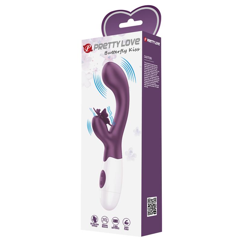 Vibrador Butterfly Kiss 30 funciones Purpura