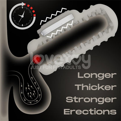 Knights Ring Funda para el Pene y Estimulador Wavy