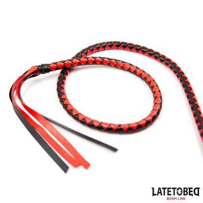 Latigo Largo Rojo y Negro