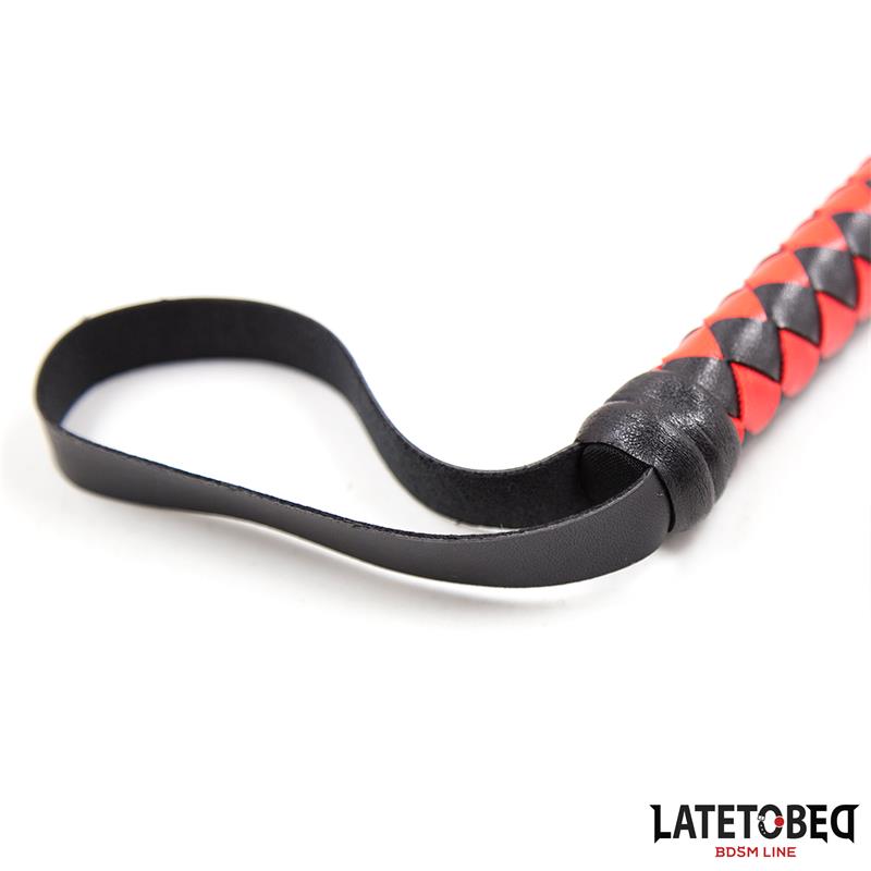 Latigo Largo Rojo y Negro