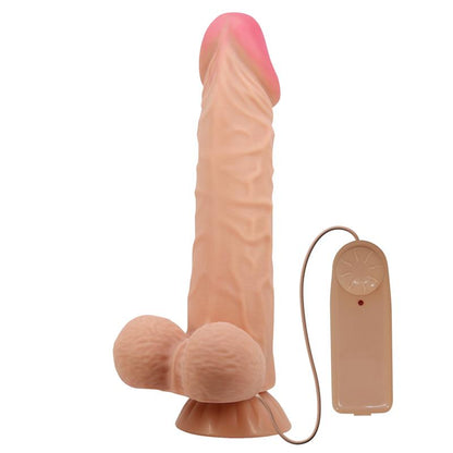 Dildo Realista Doble Densidad Piel Deslizante Retractil 24 cm