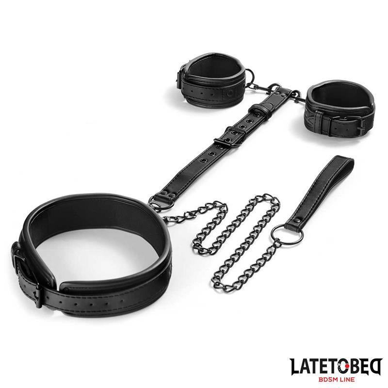 Restricciones con Collar con Correa y Esposas