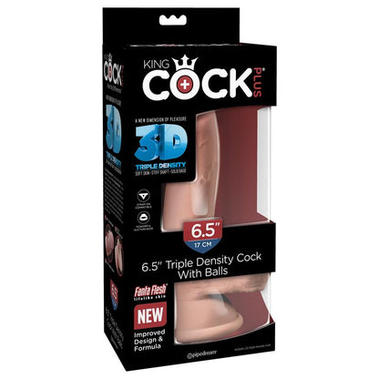 Dildo Triple Densidad con Testiculos 65