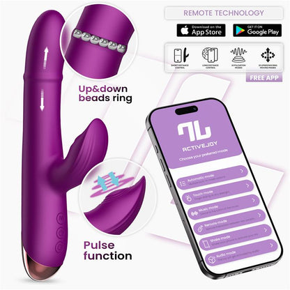 Sendel Vibrador con Anillo de Bolas Internas Up and Down y Pulsacion con App