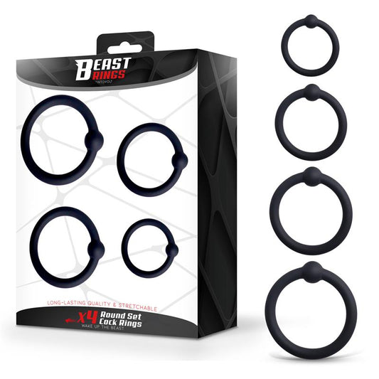 Set de 4 Anillos para el Pene Silicona