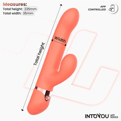 Mindy Vibrador con Anillo de Bolas Up and Down Finger y Pulsacion con APP