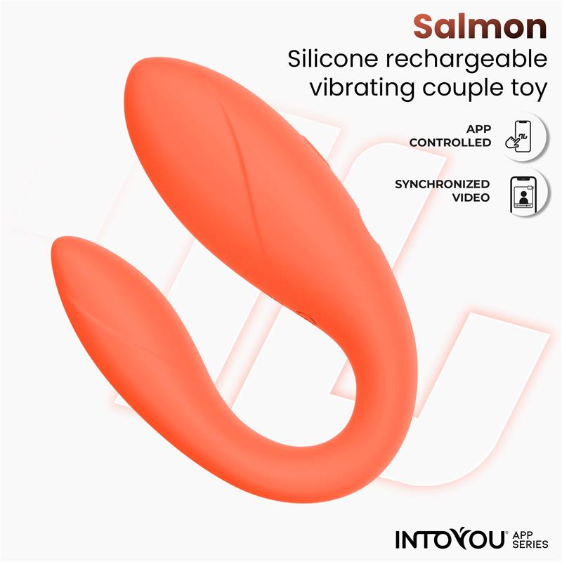 Juguete para Parejas con APP Flexible Salmon