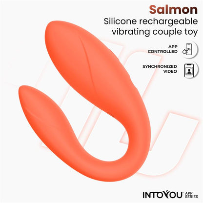Juguete para Parejas con APP Flexible Salmon