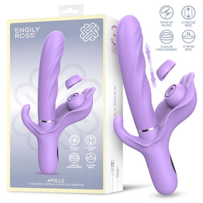 Apollo Vibrador con Thrusting Tapping y Succion