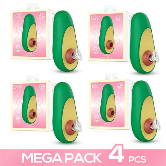 Pack de 4 Avocado Estimulador de Clitoris con Succion