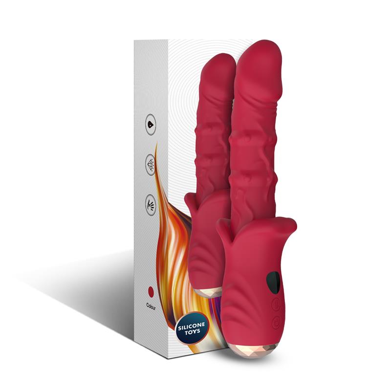 Vibrador con Calor y Movimiento Vertical con Pantalla Digital