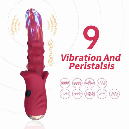 Vibrador con Calor y Movimiento Vertical con Pantalla Digital