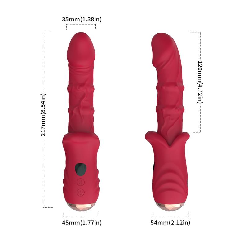 Vibrador con Calor y Movimiento Vertical con Pantalla Digital