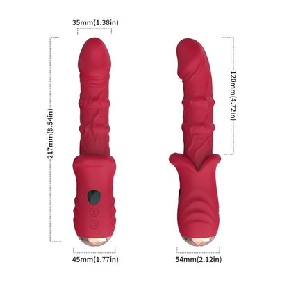 Vibrador con Calor y Movimiento Vertical con Pantalla Digital