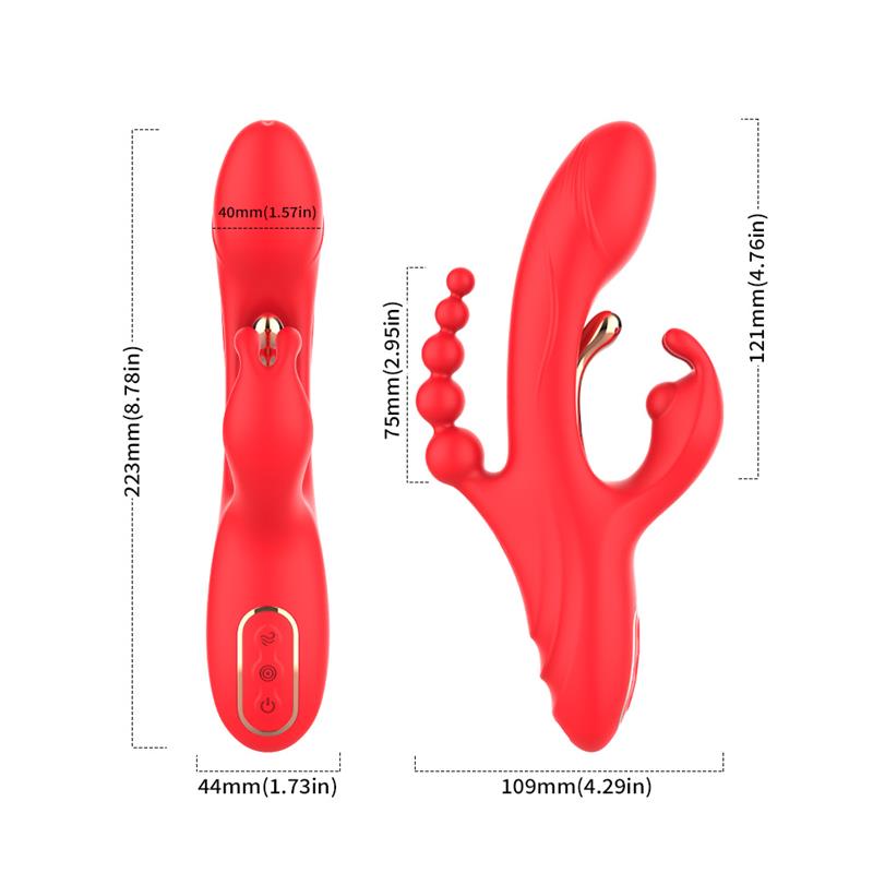 Vibrador Tickler con Cadena Anal