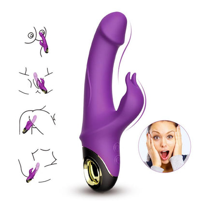 Vibrador con Rotacion 360º Purpura