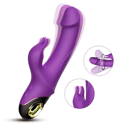 Vibrador con Rotacion 360º Purpura