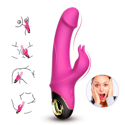 Vibrador con Rotacion 360º Rosa