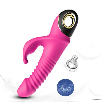 Vibrador con Thrusting y Oscilacion 360º Rosa