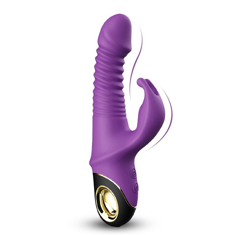 Vibrador con Thrusting y Oscilacion 360º Purpura
