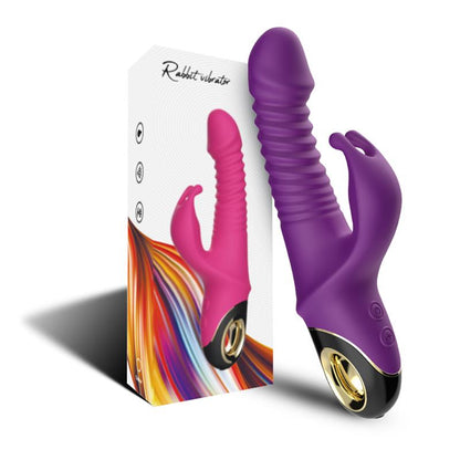 Vibrador con Thrusting y Oscilacion 360º Purpura