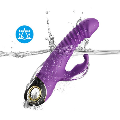 Vibrador con Thrusting y Oscilacion 360º Purpura