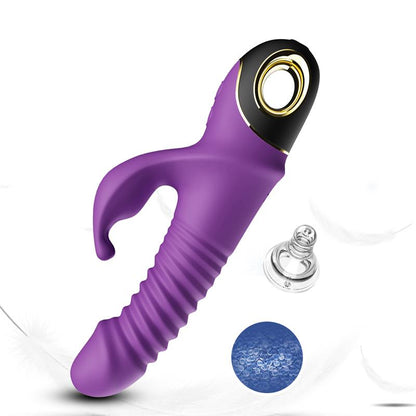 Vibrador con Thrusting y Oscilacion 360º Purpura