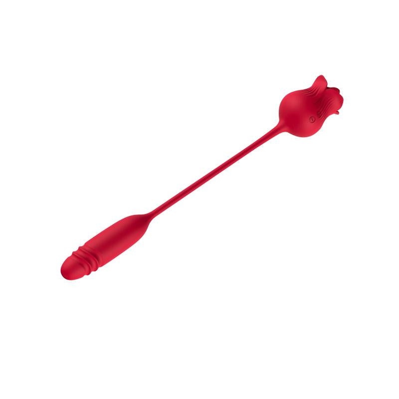 Rosa Vibradora con Licking y Thrusting USB