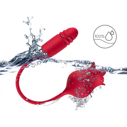 Rosa Vibradora con Licking y Thrusting USB