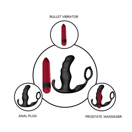 Masajeador Prostatico y Plus Anal con Vibracion