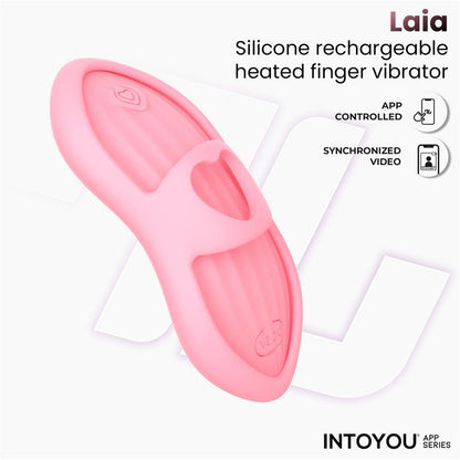 Laia Estimulador de Dedo con Calor y Funda con APP Rosa
