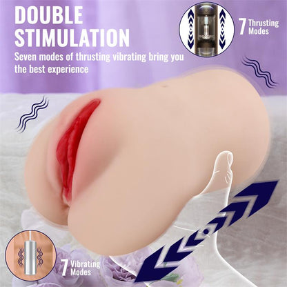 Eliza Vagina y Ano con Vibracion Thrusting y APP 183 kg