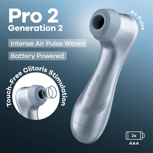 Pro 2 Gen 2 Succionador de Clitoris Battery Series Ice Blue