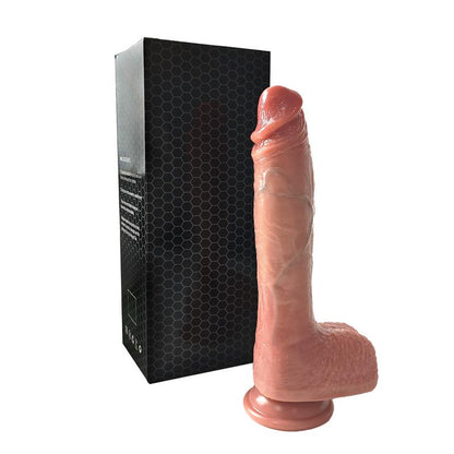 Dildo con Vibracion Thrusting y Calor 24 cm
